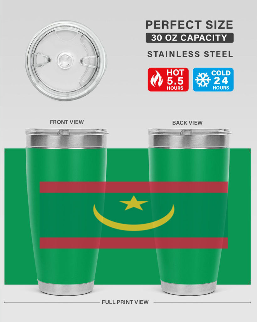 Mauritania 89#- world flags- Tumbler