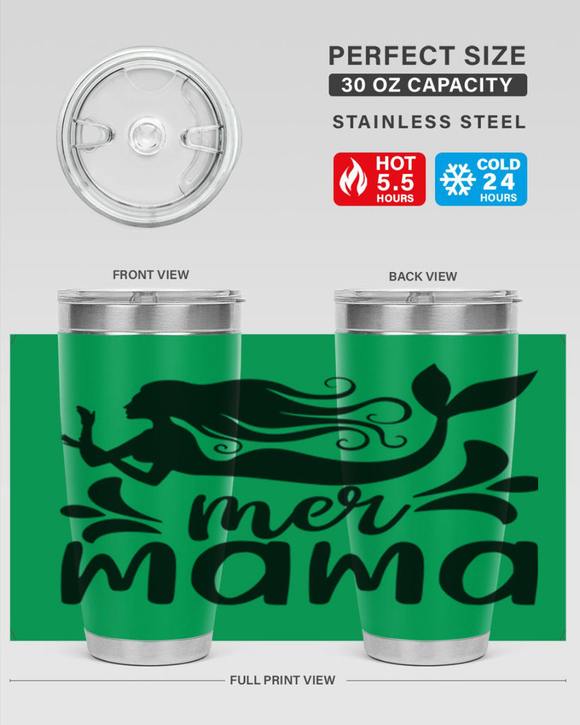 Mer mama 349#- mermaid- Tumbler