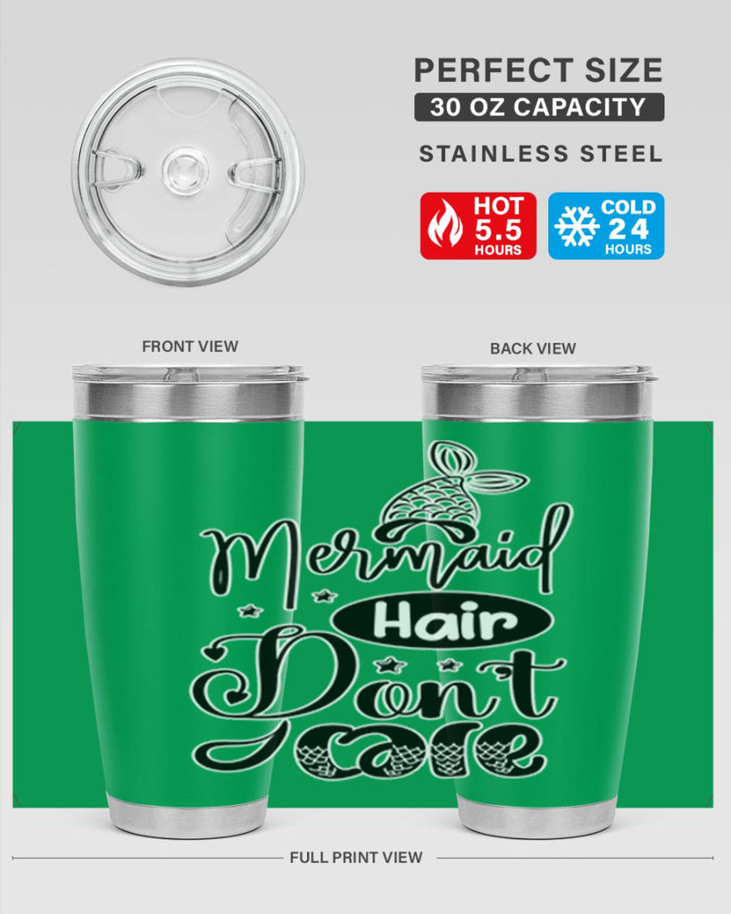 Mermaid Hair Dont Care 407#- mermaid- Tumbler