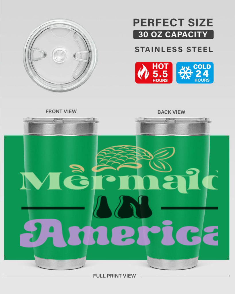 Mermaid In America 420#- mermaid- Tumbler
