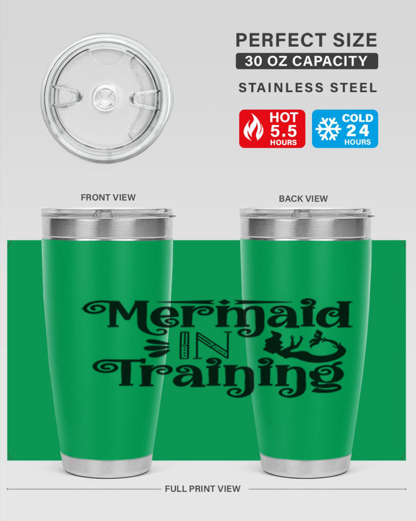 Mermaid In Training 364#- mermaid- Tumbler