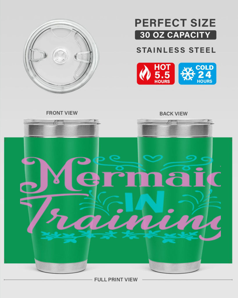 Mermaid In Training 366#- mermaid- Tumbler