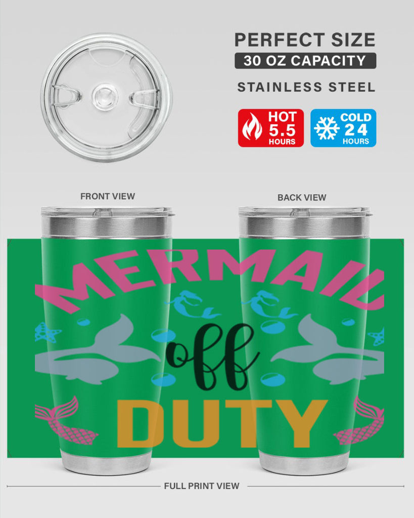 Mermaid Off Duty Design 438#- mermaid- Tumbler