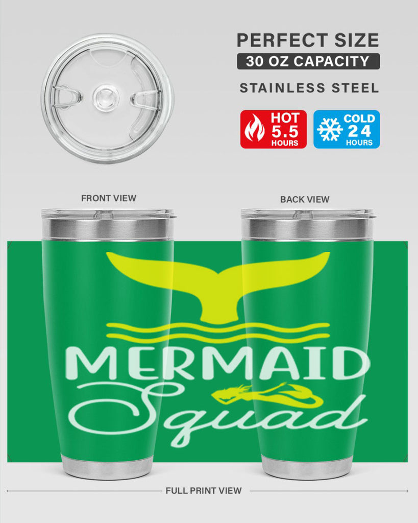 Mermaid Squad 380#- mermaid- Tumbler