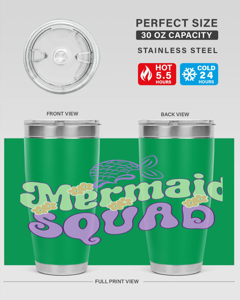 Mermaid Squad 445#- mermaid- Tumbler