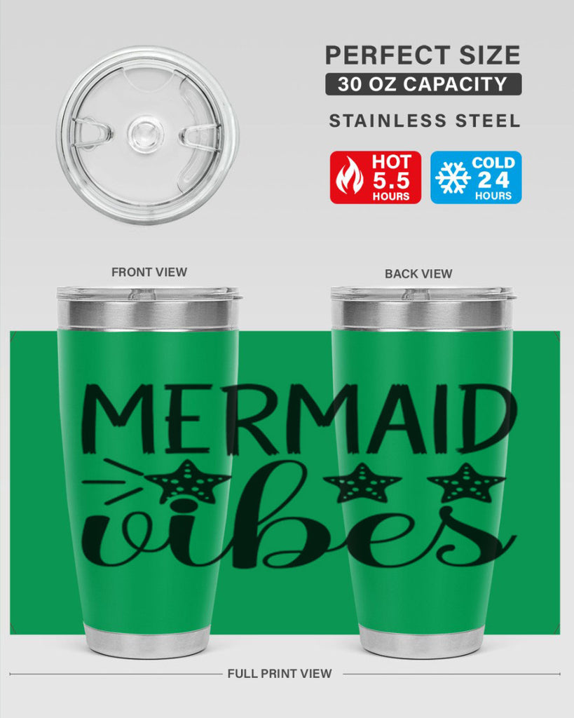 Mermaid Vibes 457#- mermaid- Tumbler