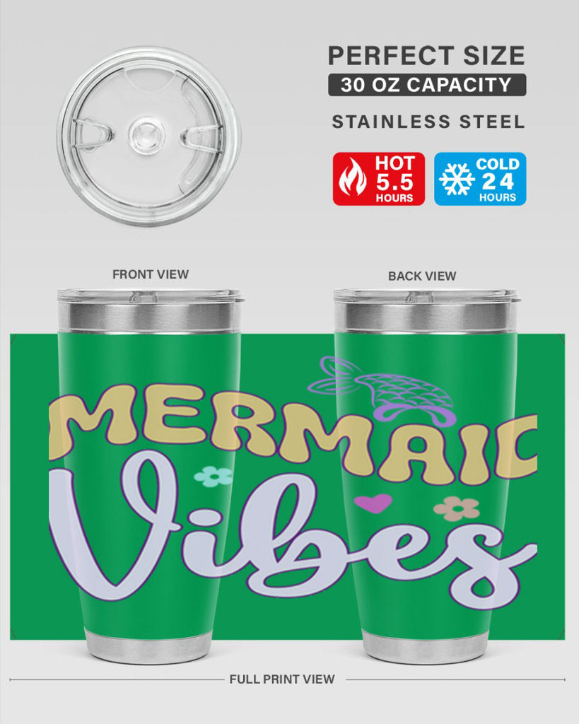 Mermaid Vibes 460#- mermaid- Tumbler