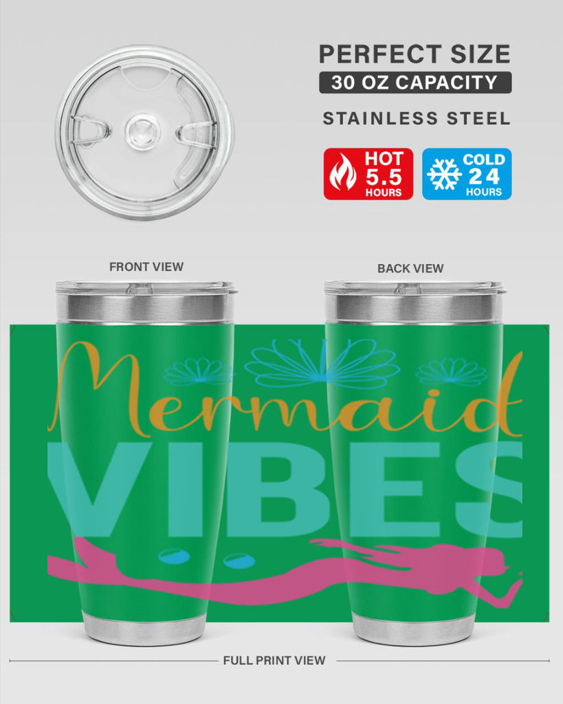 Mermaid Vibes Design 465#- mermaid- Tumbler