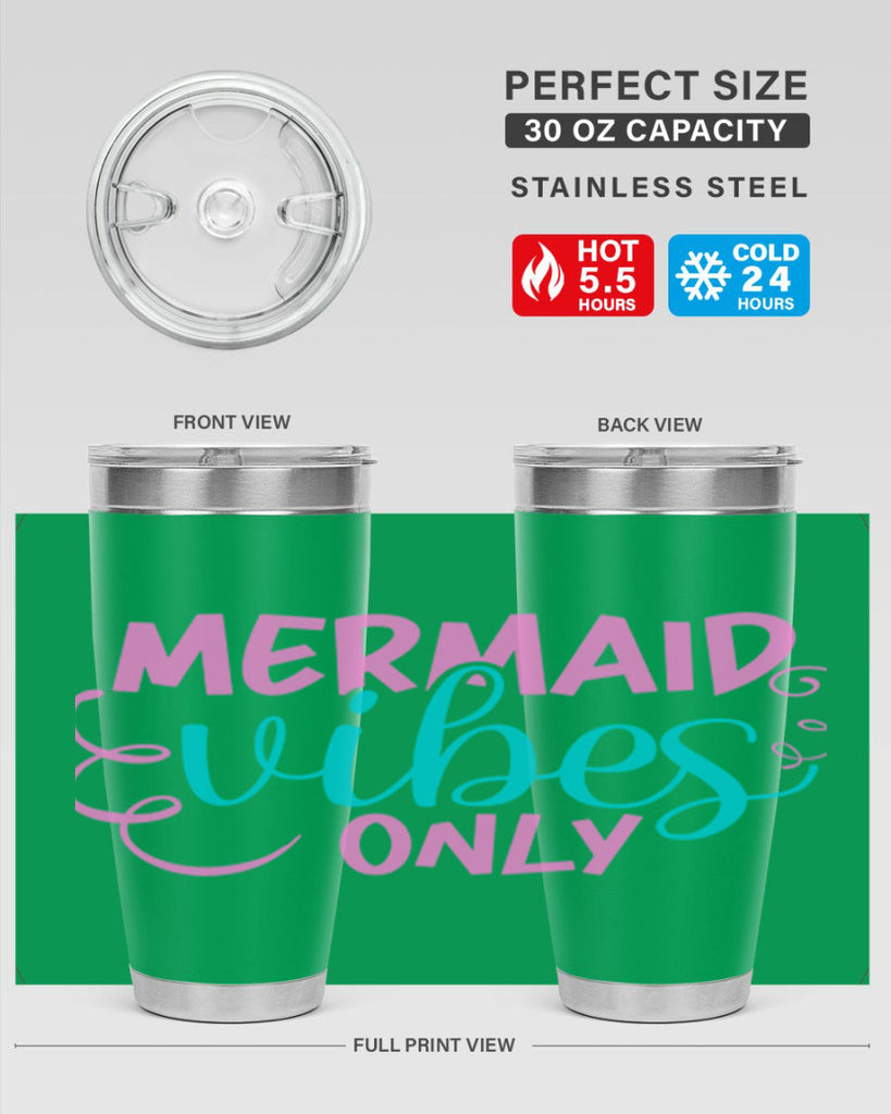 Mermaid Vibes Only 386#- mermaid- Tumbler