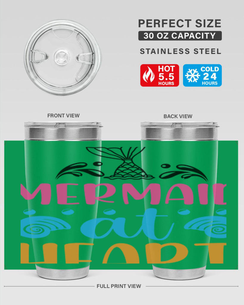 Mermaid at heart Design 396#- mermaid- Tumbler