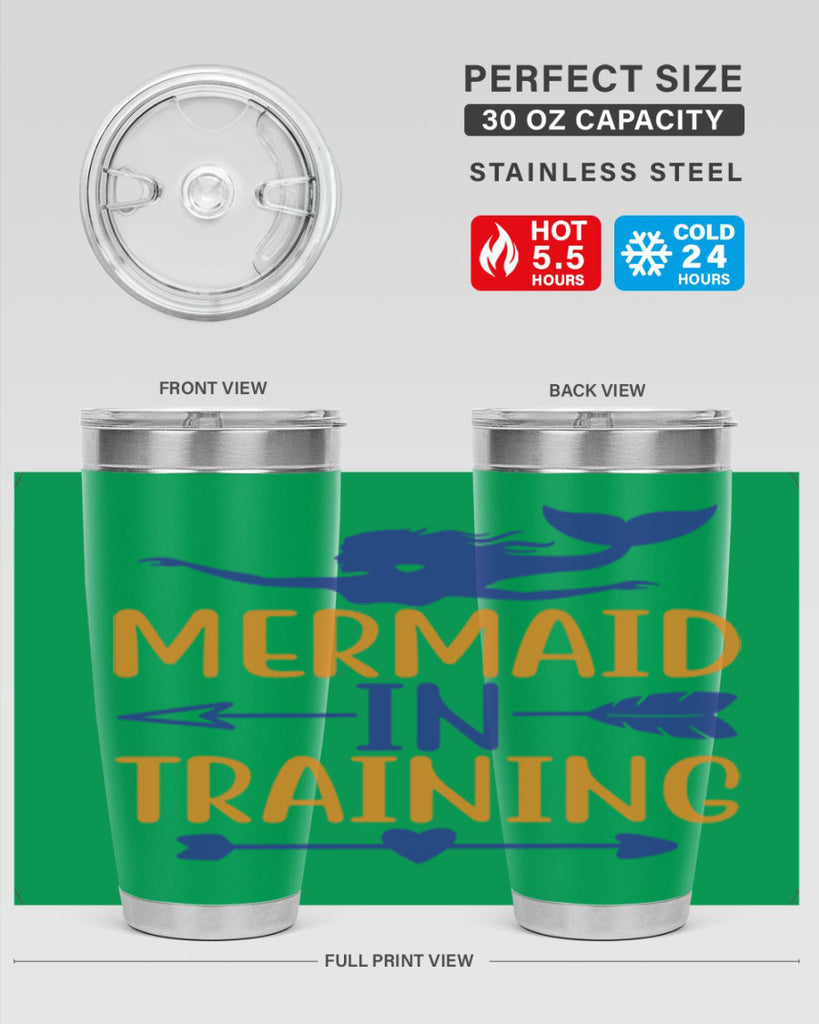 Mermaid in Training 360#- mermaid- Tumbler