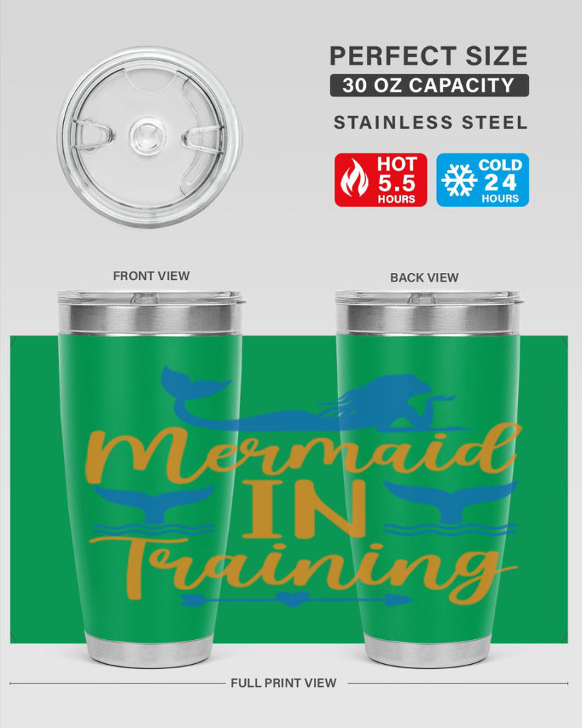 Mermaid in Training 367#- mermaid- Tumbler