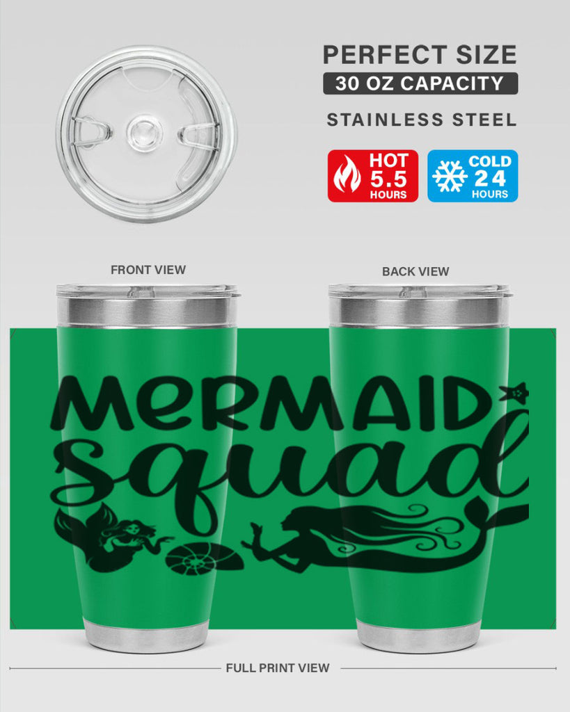 Mermaid squad 447#- mermaid- Tumbler