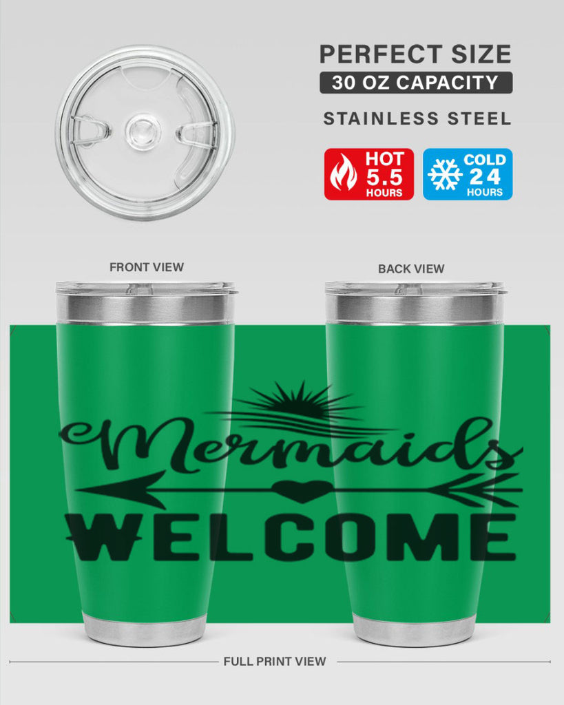 Mermaids Welcome 500#- mermaid- Tumbler