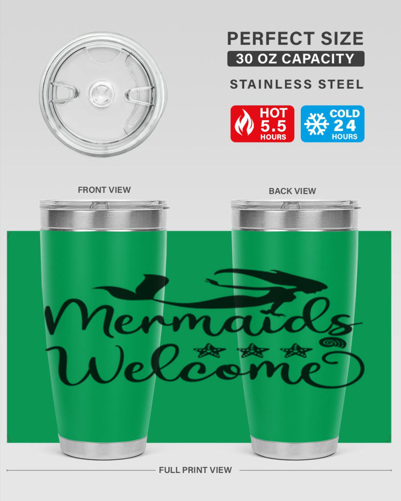Mermaids welcome design 501#- mermaid- Tumbler