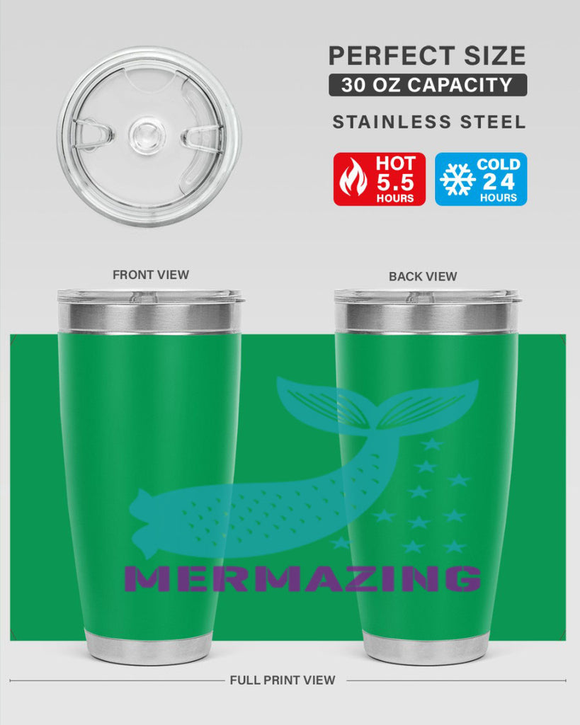 Mermazing 502#- mermaid- Tumbler