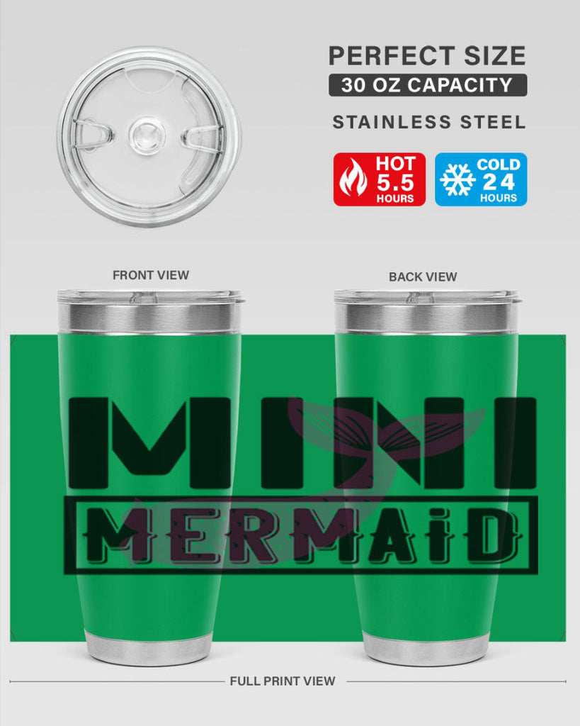 Mini mermaid 504#- mermaid- Tumbler