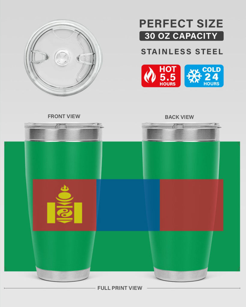 Mongolia 83#- world flags- Tumbler