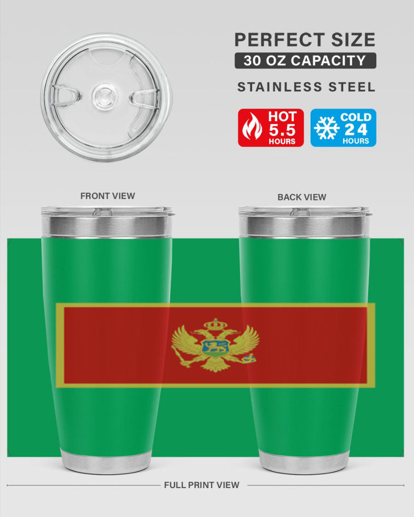 Montenegro 82#- world flags- Tumbler