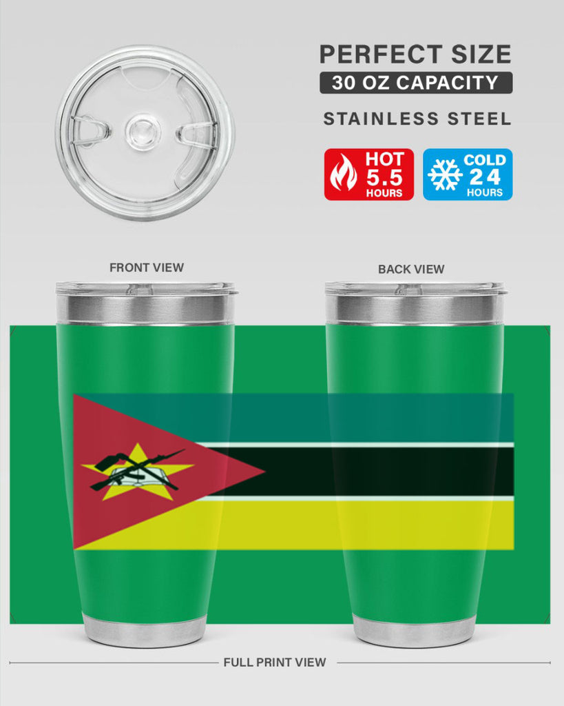 Mozambique 80#- world flags- Tumbler
