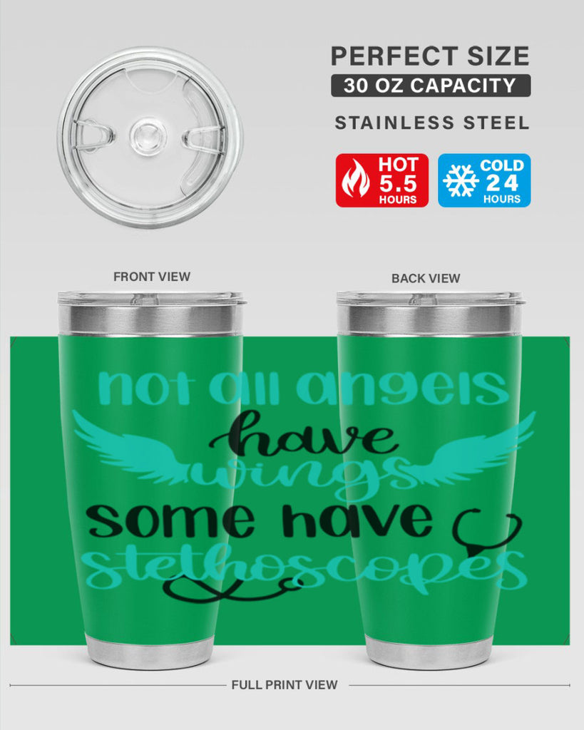 Not All Angels Have Style Style 127#- nurse- tumbler