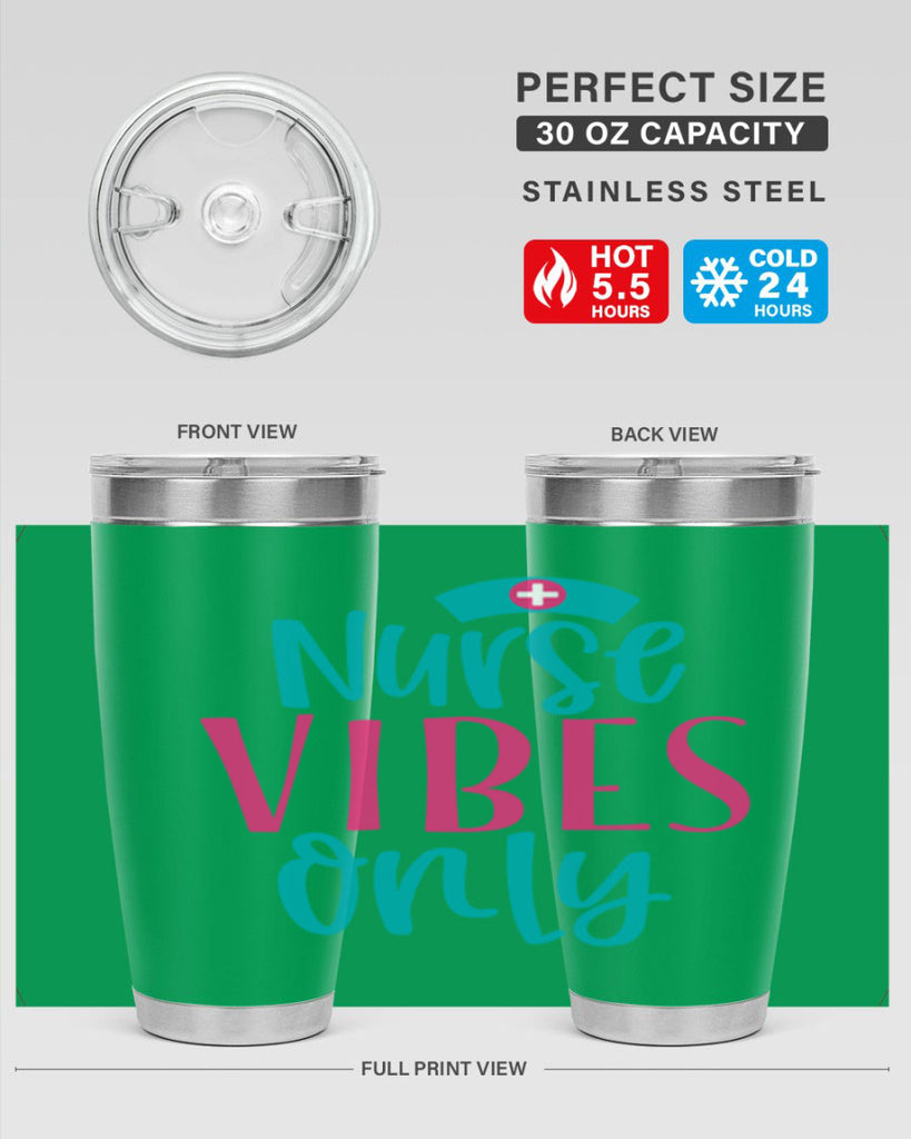 Nurse Vibes Only Style Style 94#- nurse- tumbler