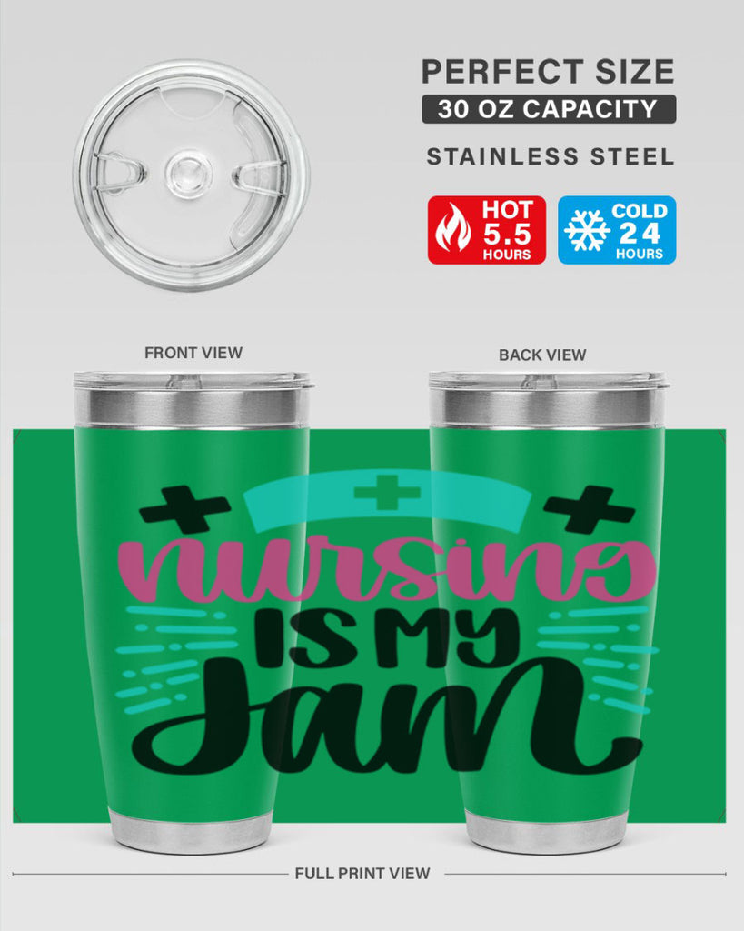 Nursing Is My Jam Style Style 67#- nurse- tumbler