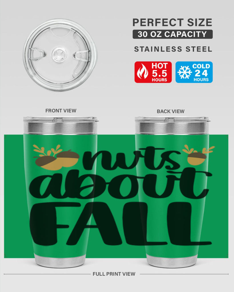Nuts About Fall 503#- fall- Tumbler