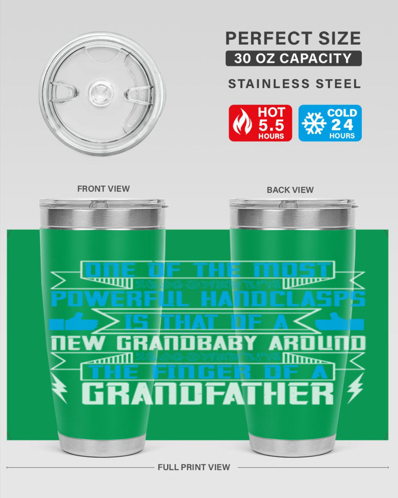 One of the most powerful handclasps is that of a new grandbaby 71#- grandpa - papa- Tumbler
