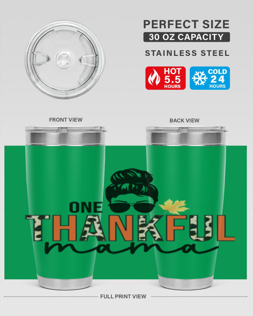 One thankful mama 463#- fall- Tumbler