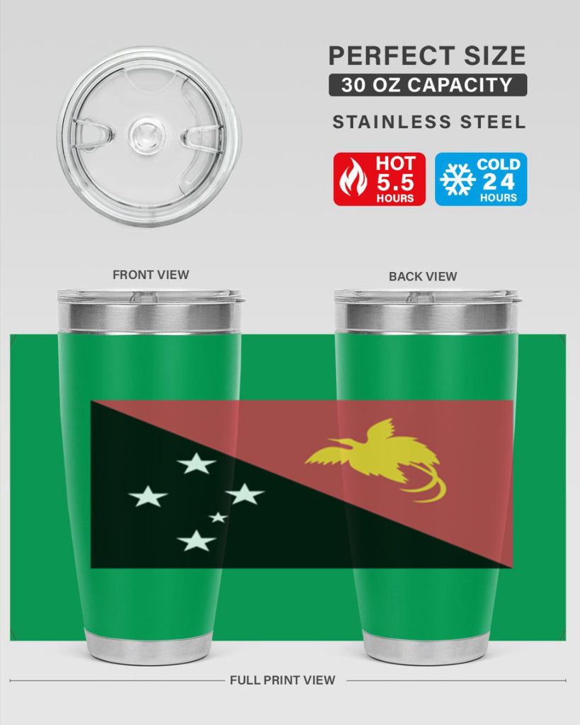 Papua New Guinea 62#- world flags- Tumbler