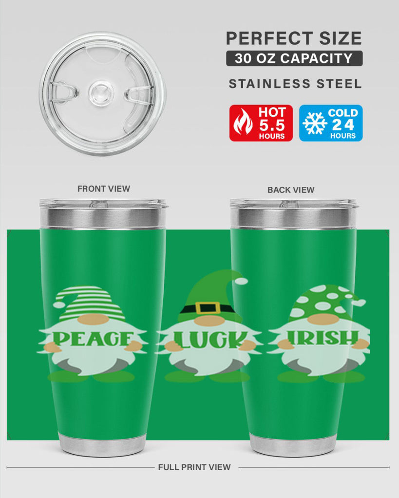 Peace Luck Irish Style 41#- St Patricks Day- Tumbler