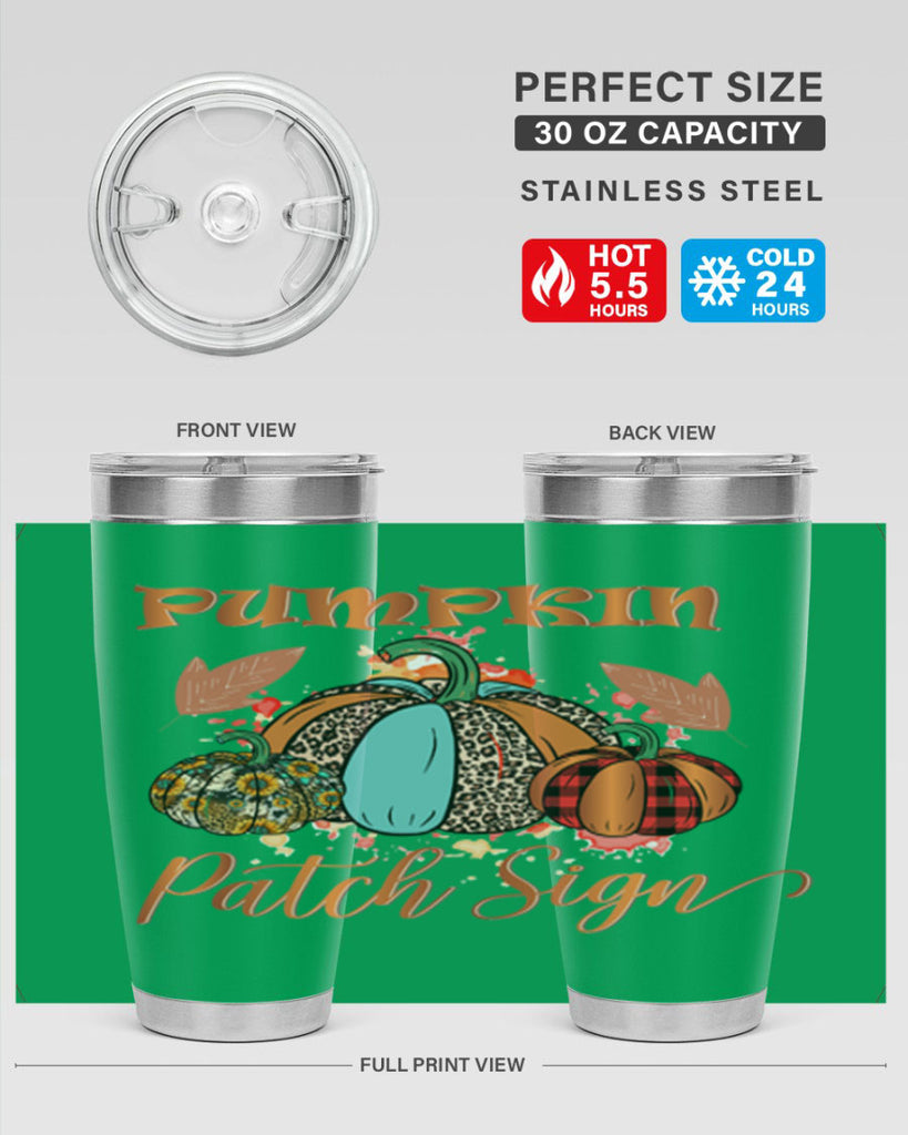 Pumpkin Patch Sign 530#- fall- Tumbler