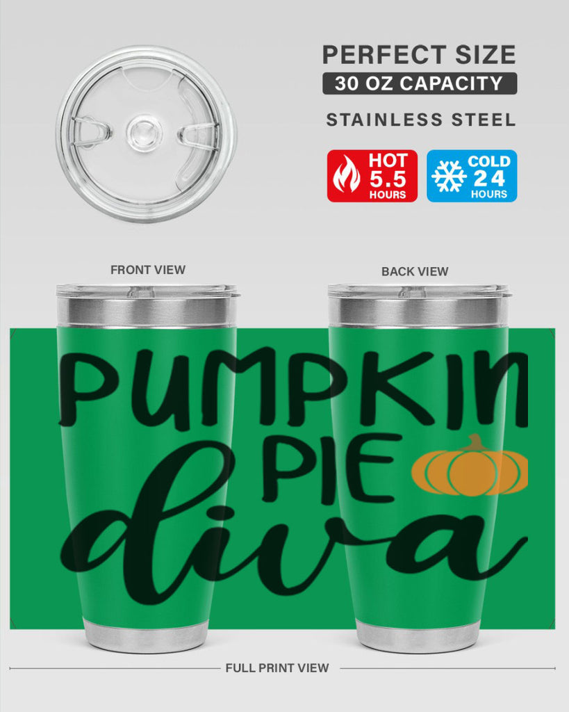 Pumpkin Pie Diva 532#- fall- Tumbler