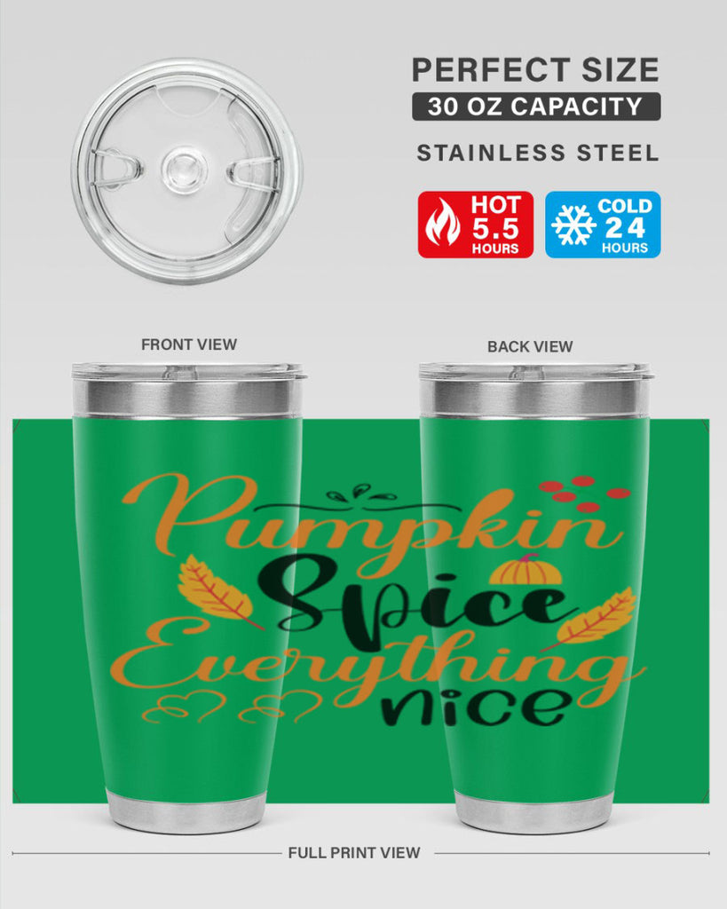 Pumpkin Spice Everything Nice 543#- fall- Tumbler