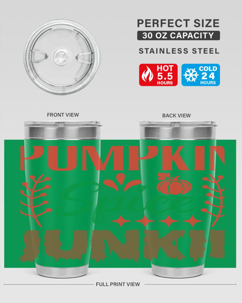 Pumpkin Spice Junkie 547#- fall- Tumbler