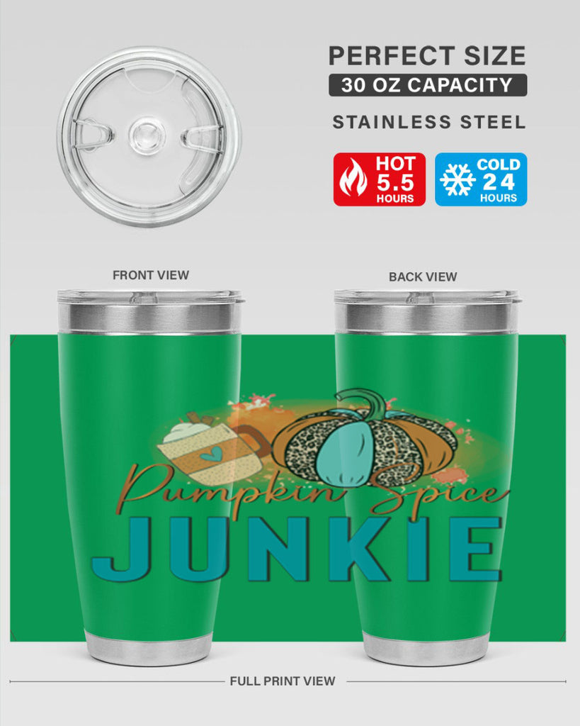 Pumpkin Spice Junkie 550#- fall- Tumbler