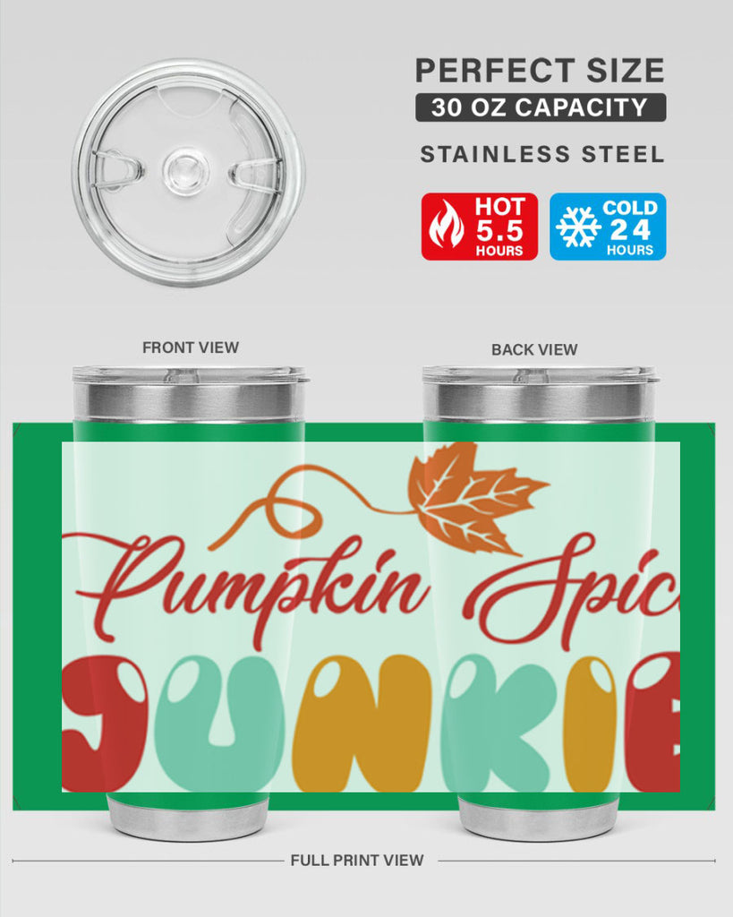 PumpkinSpiceJunkiedesign 569#- fall- Tumbler