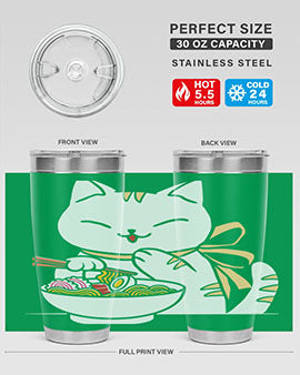 Ramen Cat Kawaii Anime Tee Japanese 280#- anime- Tumbler