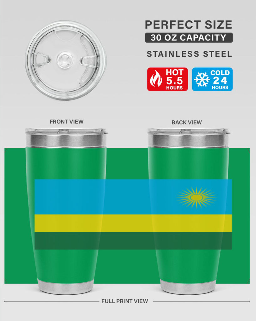 Rwanda 53#- world flags- Tumbler