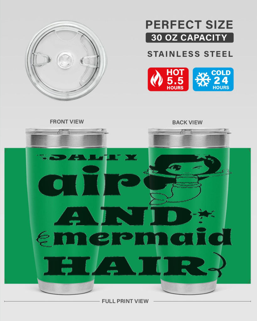 Salty air and mermaid hair 567#- mermaid- Tumbler