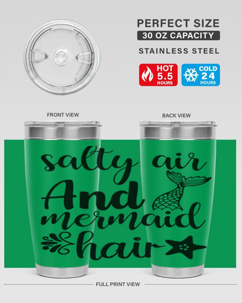 Salty air and mermaid hair 568#- mermaid- Tumbler