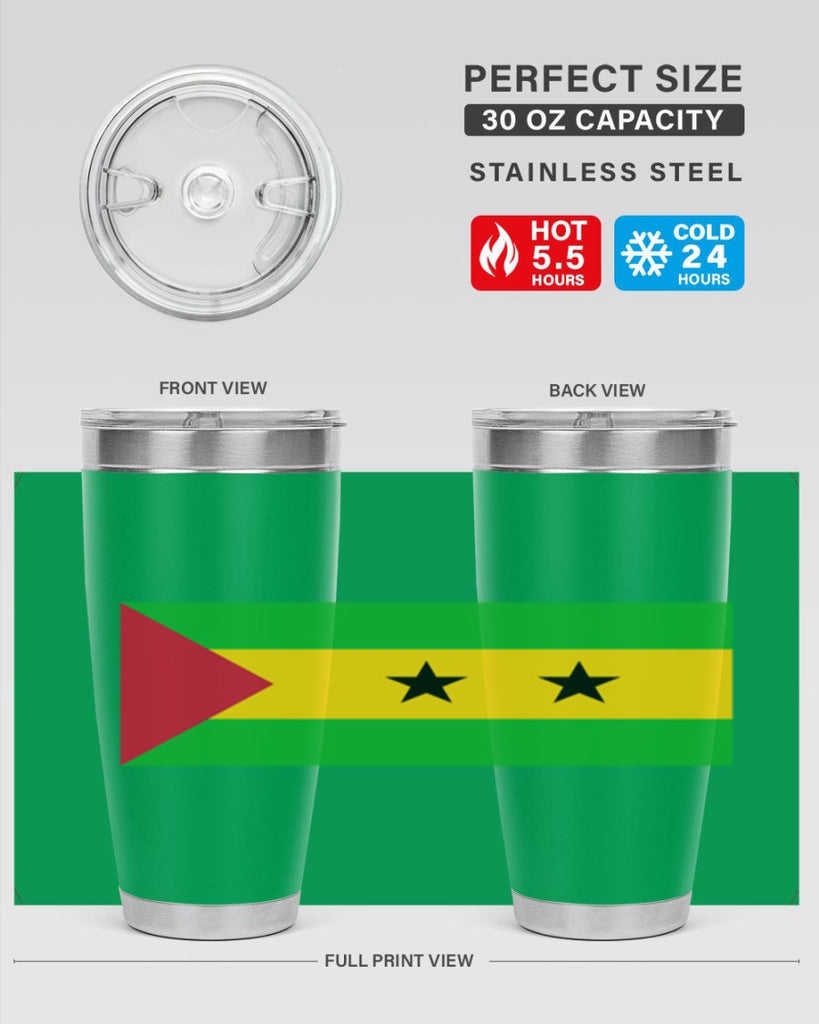 Sao Tome and Principe 47#- world flags- Tumbler
