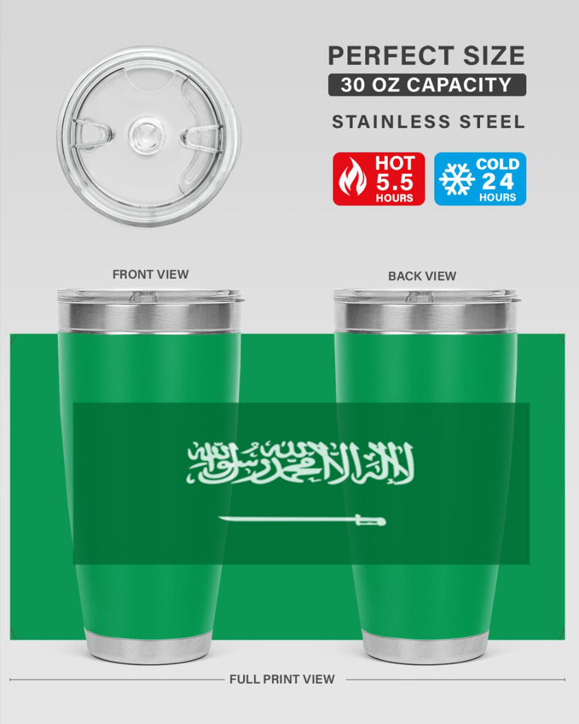 Saudi Arabia 46#- world flags- Tumbler