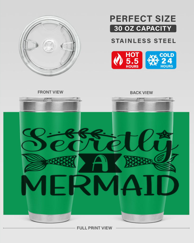 Secretly A Mermaid 581#- mermaid- Tumbler