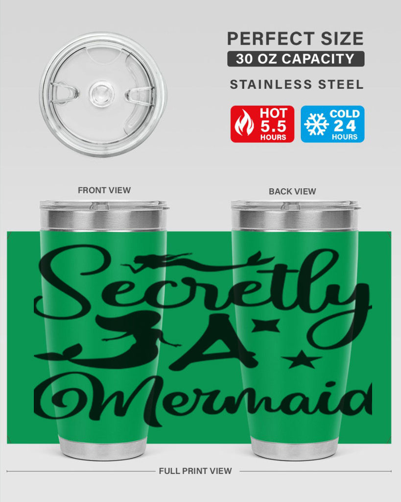Secretly a mermaid 580#- mermaid- Tumbler