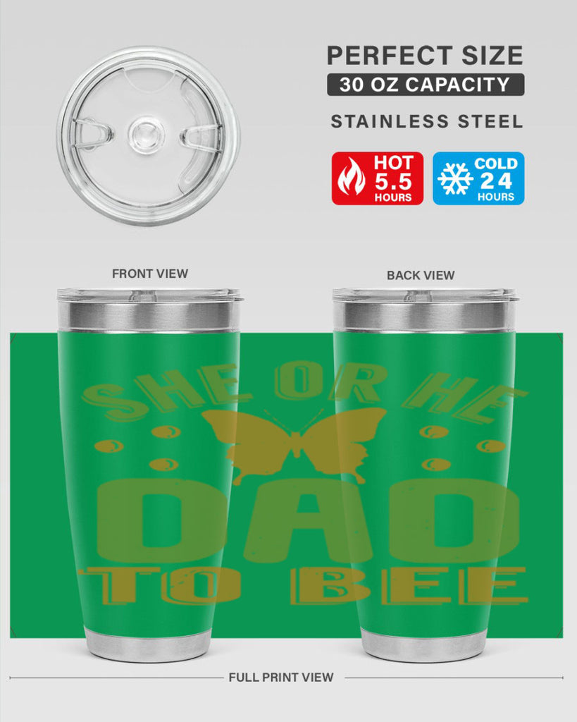 She or He Dad to bee Style 172#- baby- tumbler