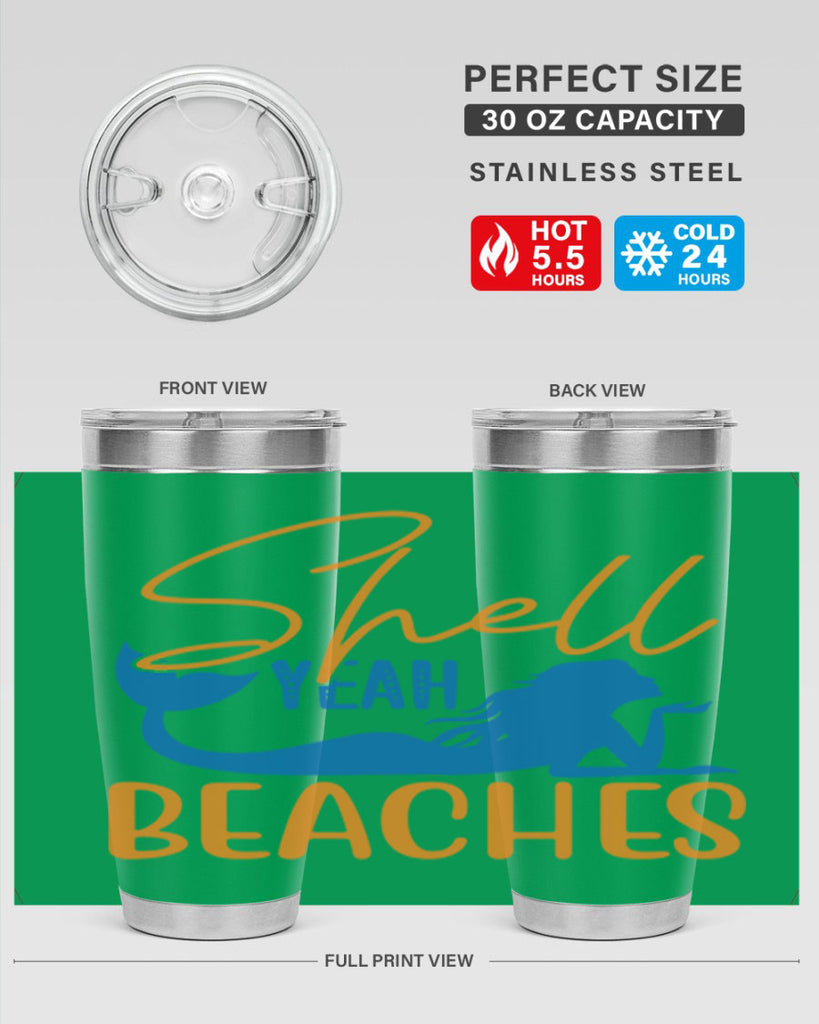 Shell Yeah Beaches 591#- mermaid- Tumbler