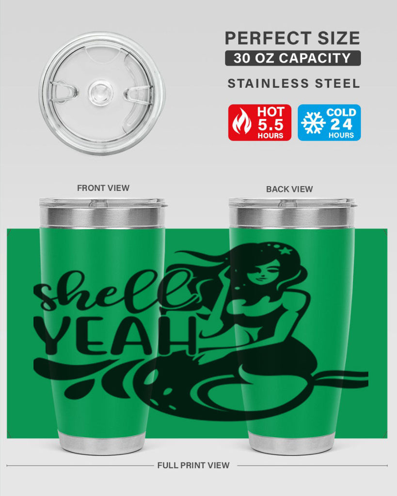 Shell yeah 596#- mermaid- Tumbler