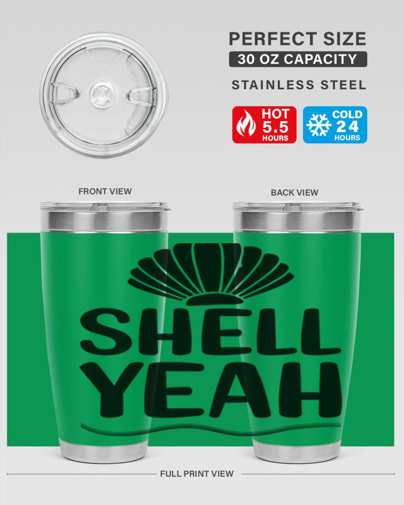 Shell yeah 597#- mermaid- Tumbler